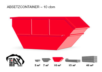 Absetzcontainer: 10 m³