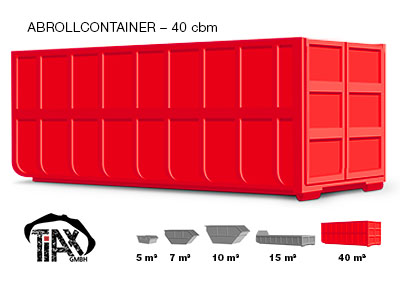 Abrollcontainer: 40 m³