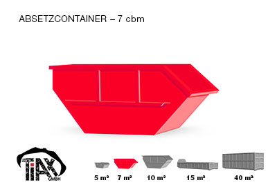 Absetzcontainer: 7 m³